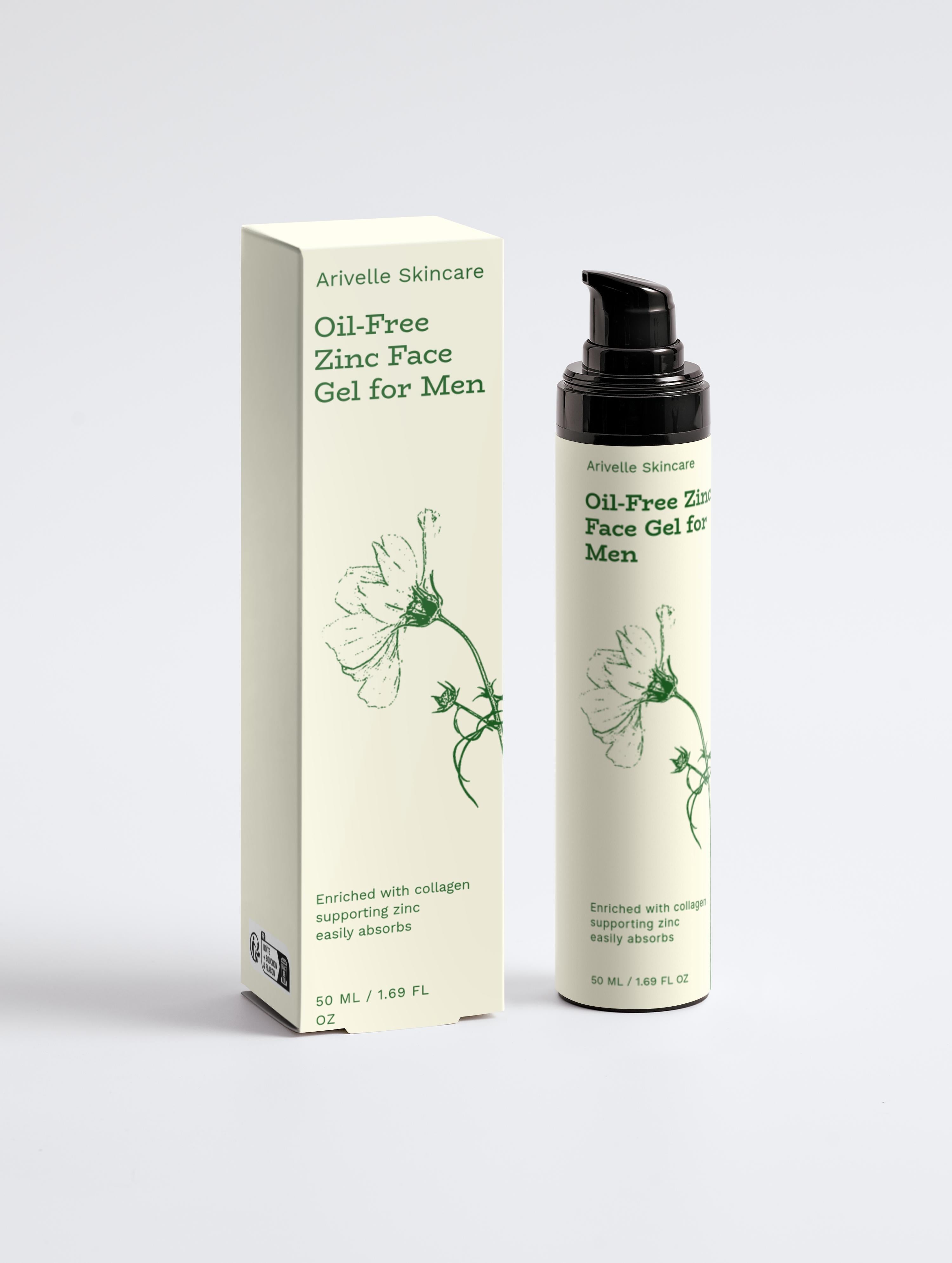 Oil-Free Zinc Face Gel for Men